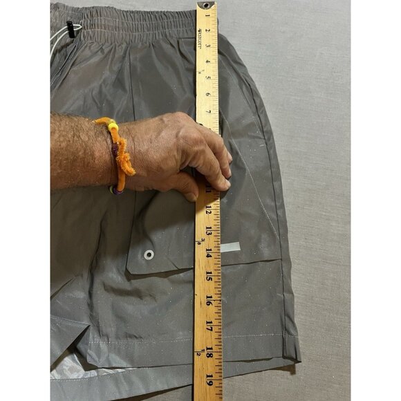 Puma x Bill Walsh King Shorts Mens Medium Gray Pocketed Reflective Running Men. - Picture 13 of 14